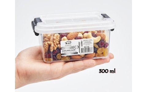 MIO PLS ↔️300ML↔️ DİKDÖRTGEN SEFFAF SAKLAMA KABI****120