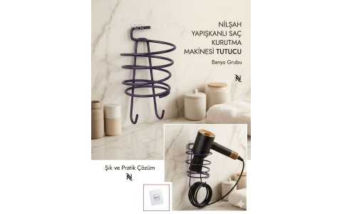 NILŞAH YAPIŞKANLI SAÇ  KURUTMA MAKINESI TUTACAGI*