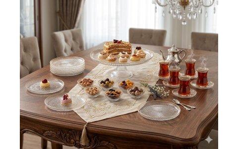 SIGMA LAVANDA=25PARÇA=ALTIN YALDIZ SUNUM SETI***2