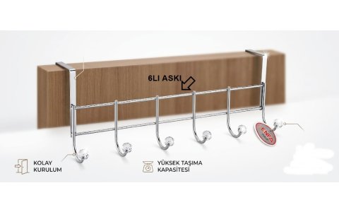 AMERIKAN 6LI BONCUKLU METAL ASKI**24