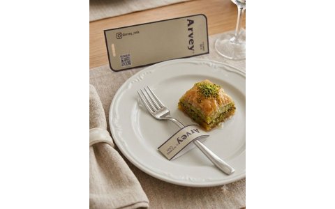 ARVEY *1MM*KARTELALI DÜZ 6LI TATLI ÇATALI*100